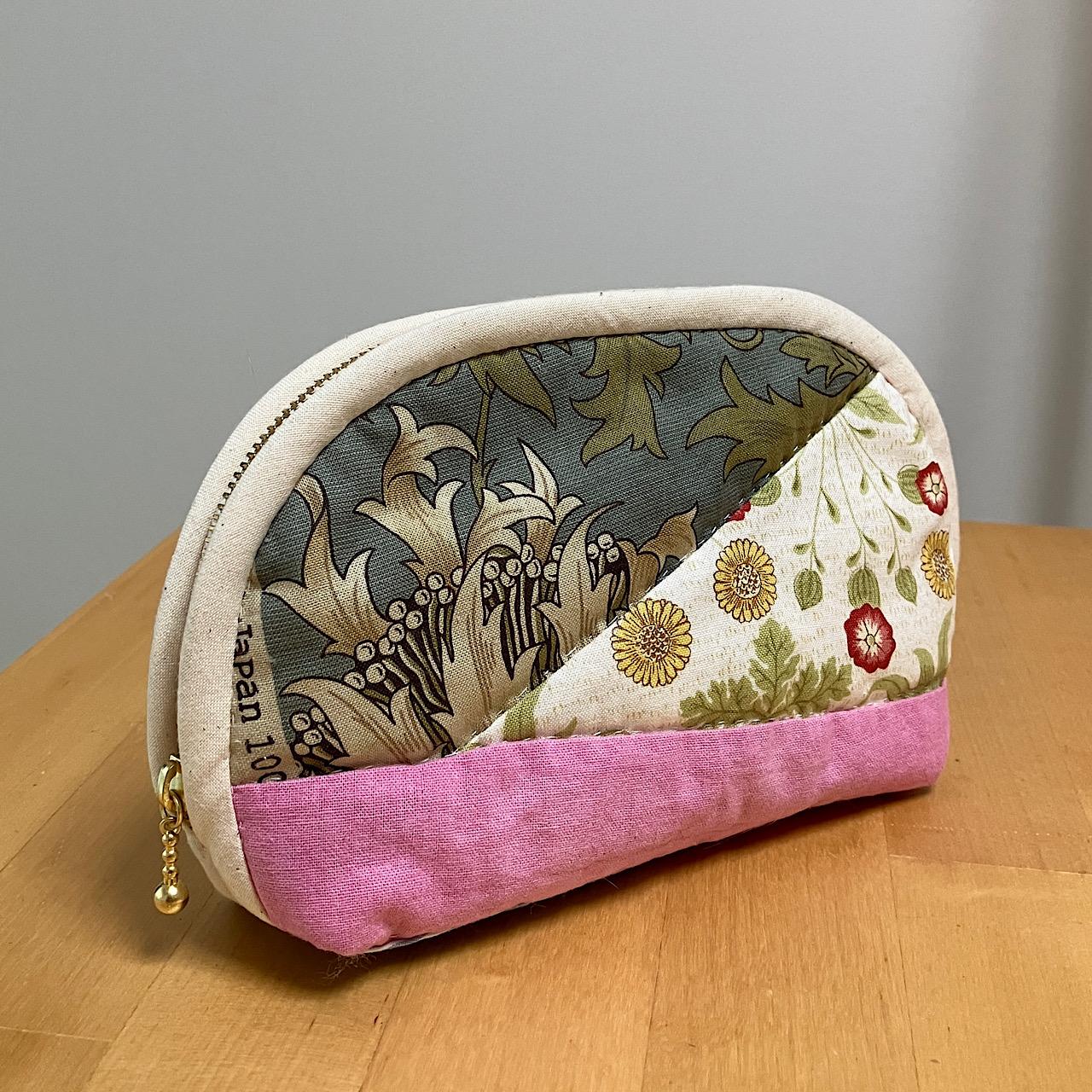 ハギレパッチワークキルト ポーチ 大 vol.3